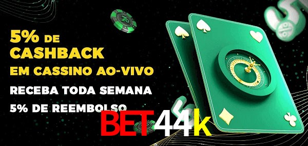 Promoções do cassino ao Vivo bet44k